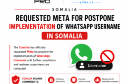 Somalia Requested Meta for postpone WhatsApp username in somalia